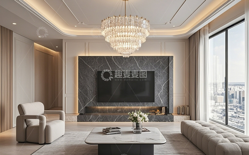 高清大图下载【趣麦麦图】现代客厅125