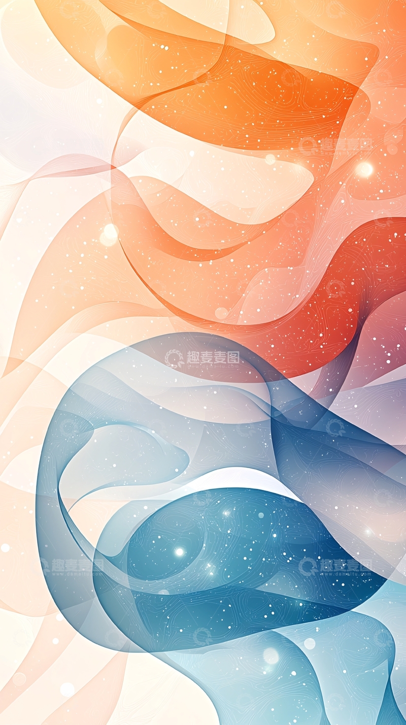 高清大图下载【趣麦麦图】抽象流体渐变背景