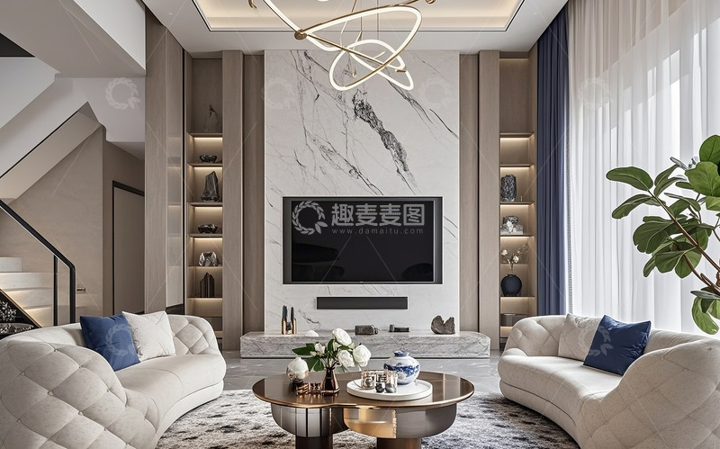 高清大图下载【趣麦麦图】现代客厅141