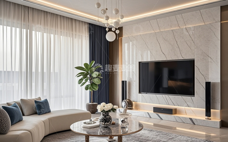 高清大图下载【趣麦麦图】现代客厅130