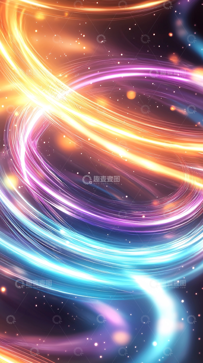 高清大图下载【趣麦麦图】绚丽的光线轨迹