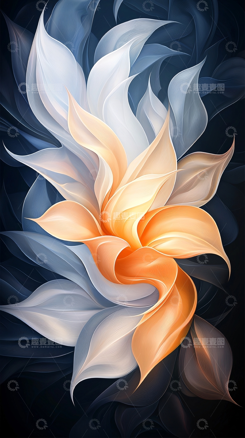 高清大图下载【趣麦麦图】-抽象花卉高清图片