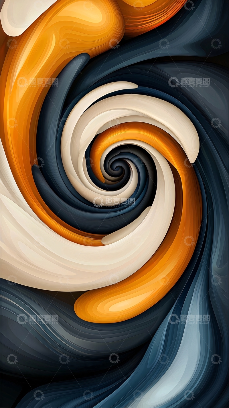 高清大图下载【趣麦麦图】抽象漩涡的艺术表现
