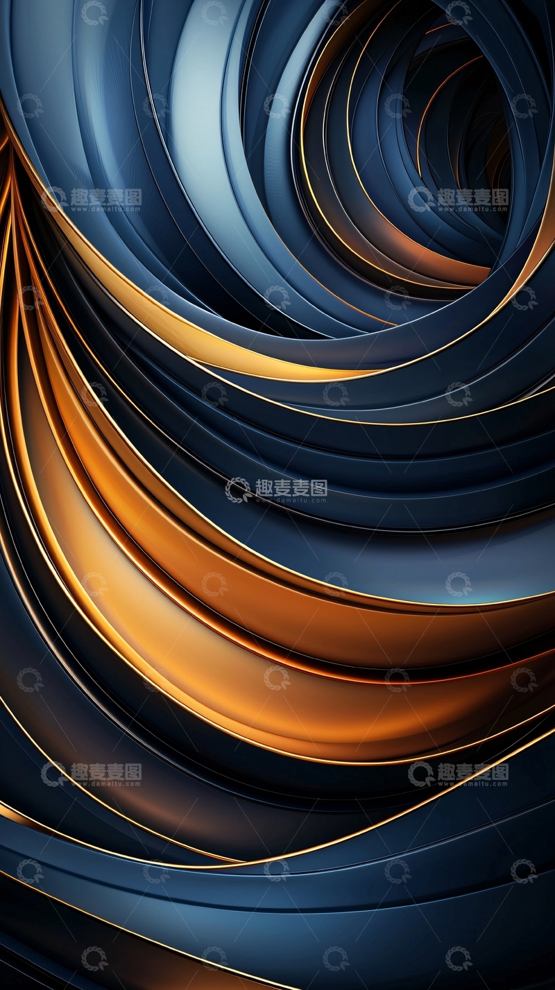 高清大图下载【趣麦麦图】抽象曲线高清图片