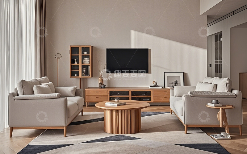 高清大图下载【趣麦麦图】现代客厅94