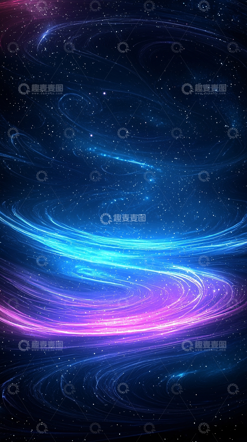 高清大图下载【趣麦麦图】绚丽的宇宙星空背景