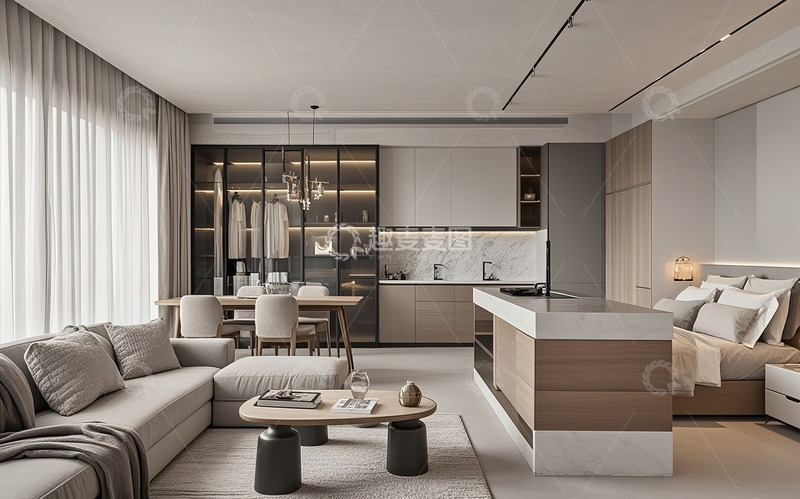 高清大图下载【趣麦麦图】现代客厅92