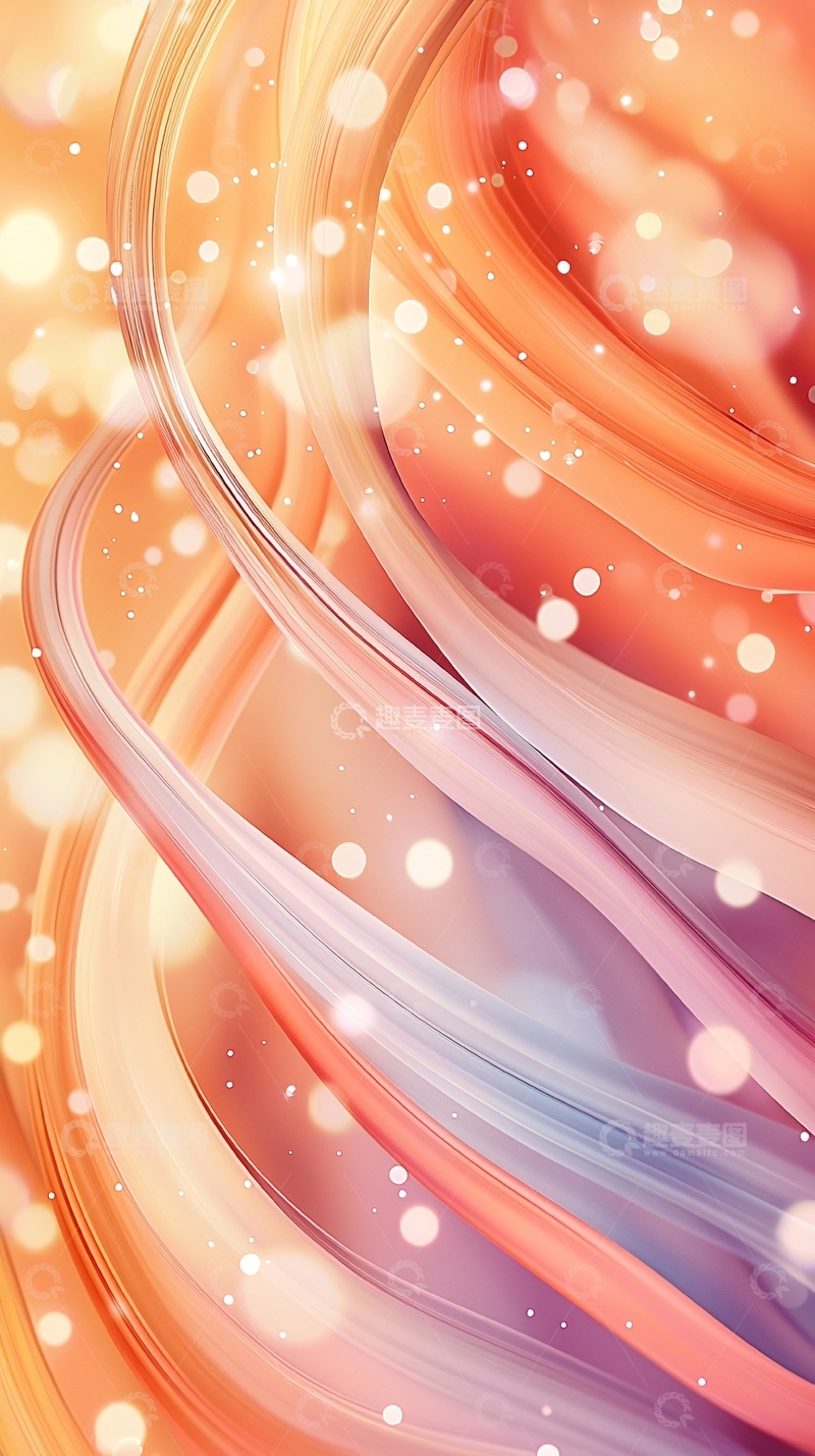 高清大图下载【趣麦麦图】抽象柔和的色彩流动