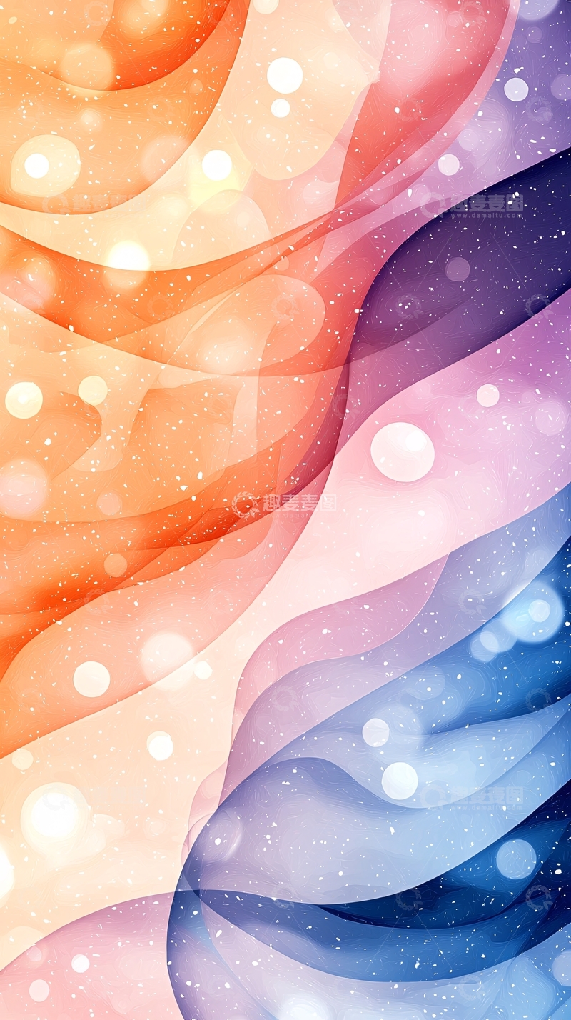 高清大图下载【趣麦麦图】抽象渐变光斑背景