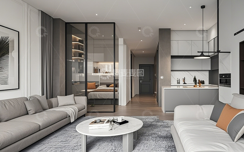 高清大图下载【趣麦麦图】现代客厅87