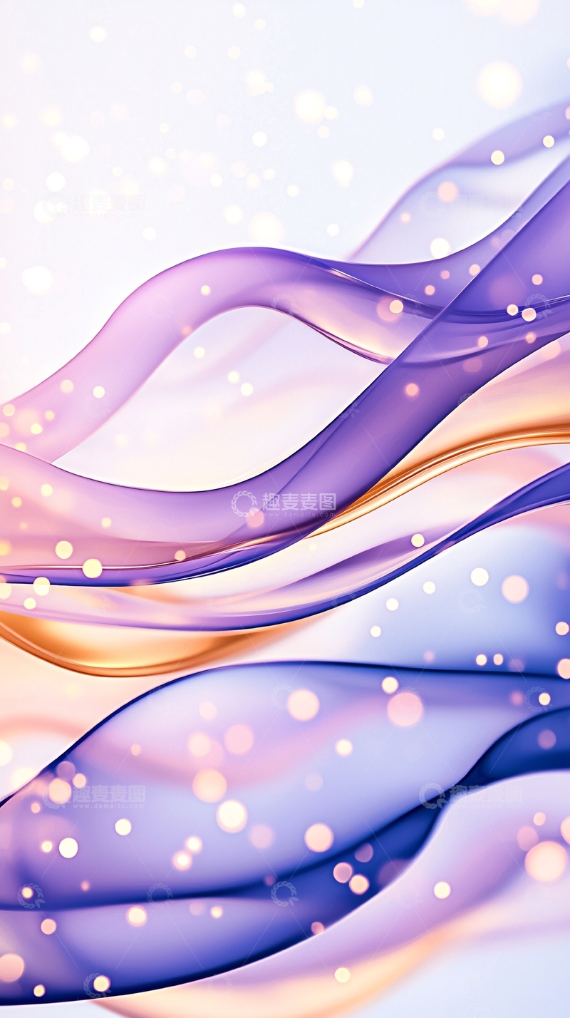 高清大图下载【趣麦麦图】抽象紫色丝绸背景
