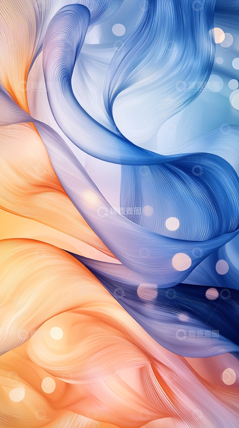 高清大图下载【趣麦麦图】流动曲线高清图片