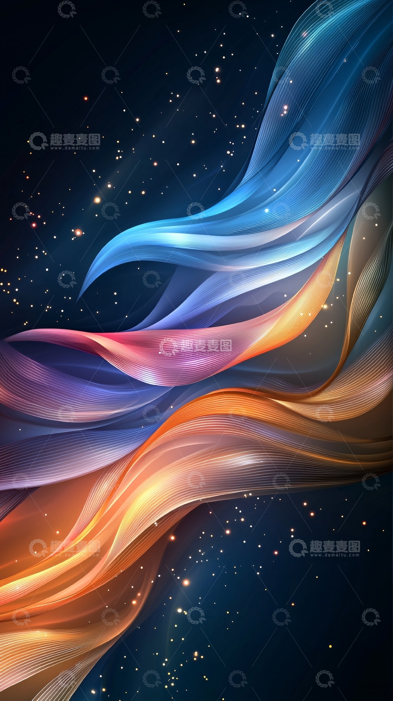 高清大图下载【趣麦麦图】流动的光线高清图片