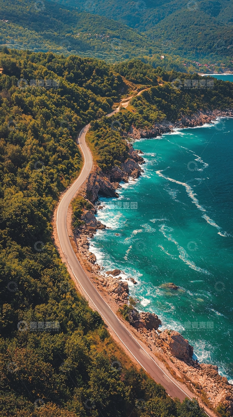高清大图下载【趣麦麦图】蜿蜒海岸公路