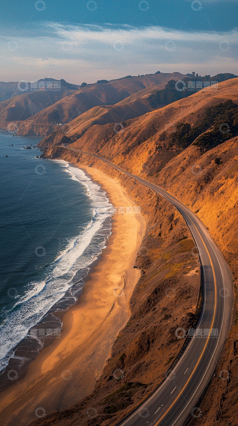 高清大图下载【趣麦麦图】蜿蜒海岸公路