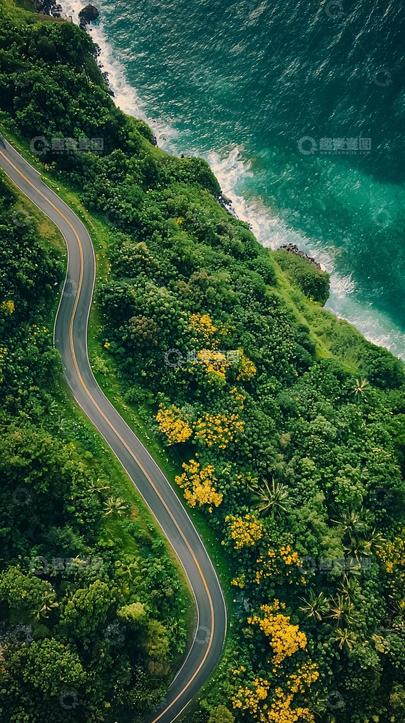 高清大图下载【趣麦麦图】海岸公路高清图片