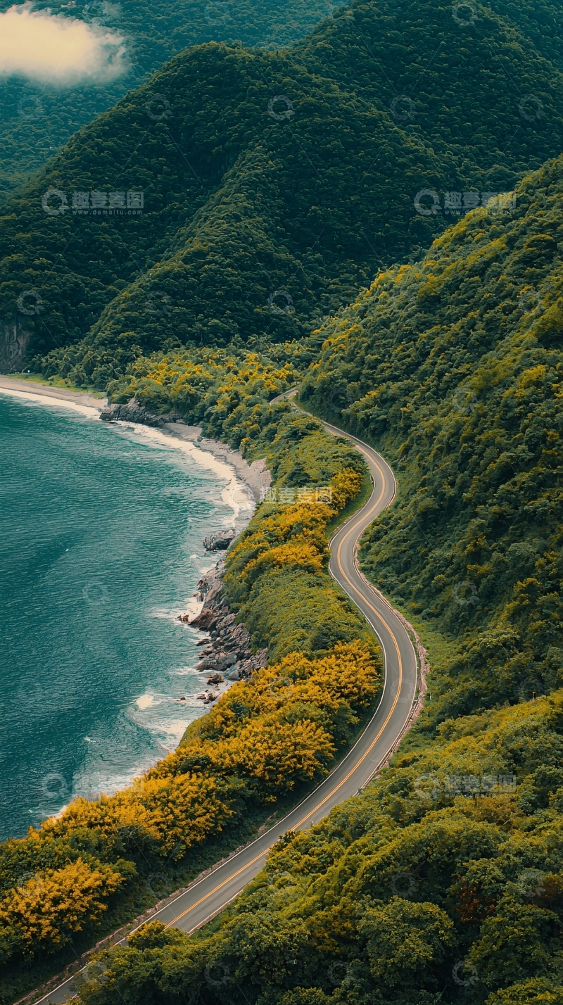 高清大图下载【趣麦麦图】蜿蜒海岸公路