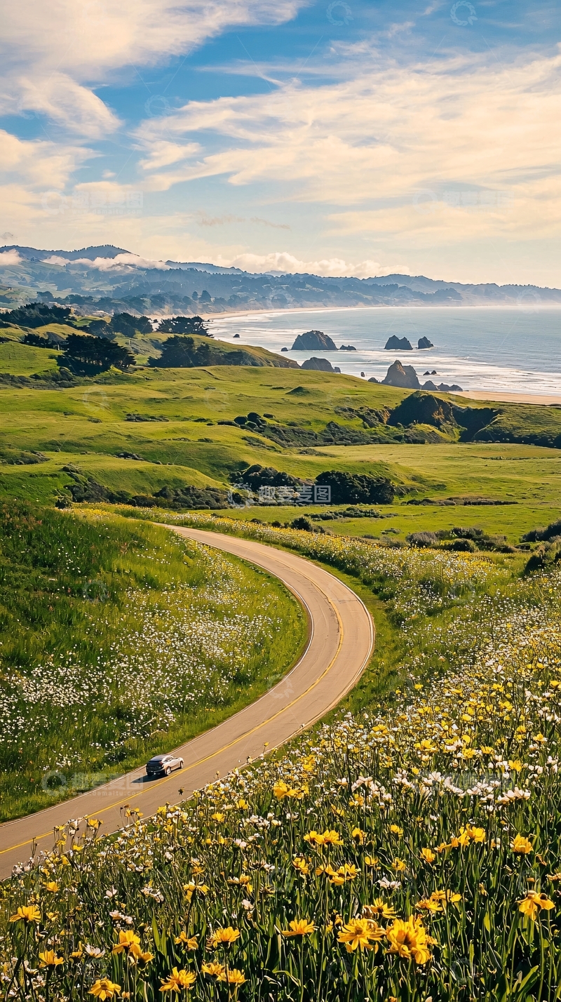 高清大图下载【趣麦麦图】蜿蜒公路高清图片