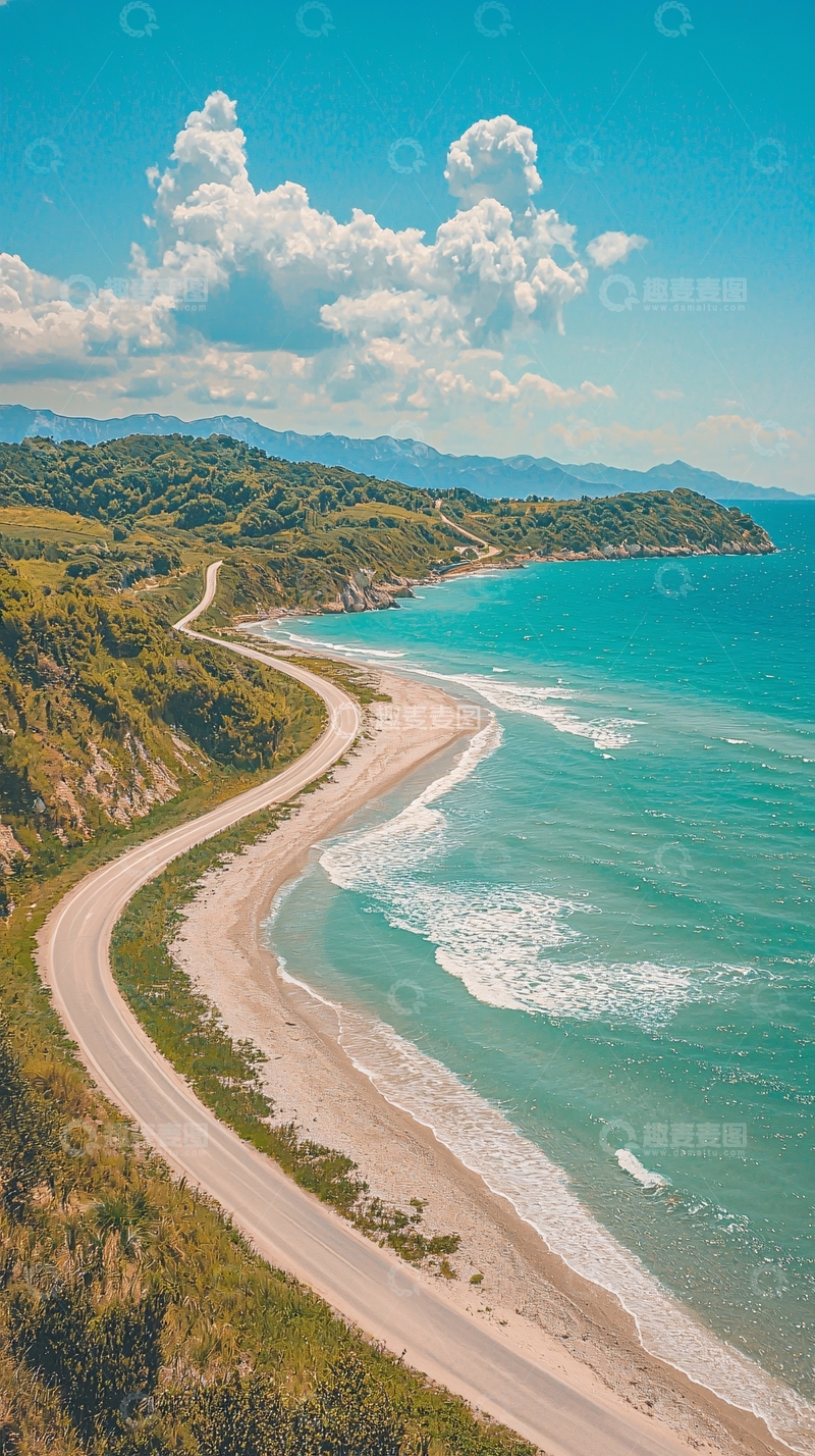 高清大图下载【趣麦麦图】蜿蜒海岸公路