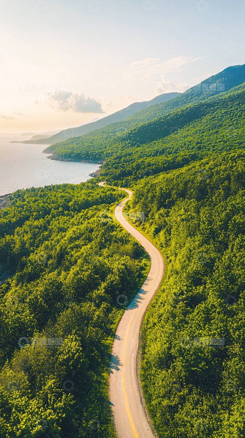 高清大图下载【趣麦麦图】蜿蜒道路连接山海