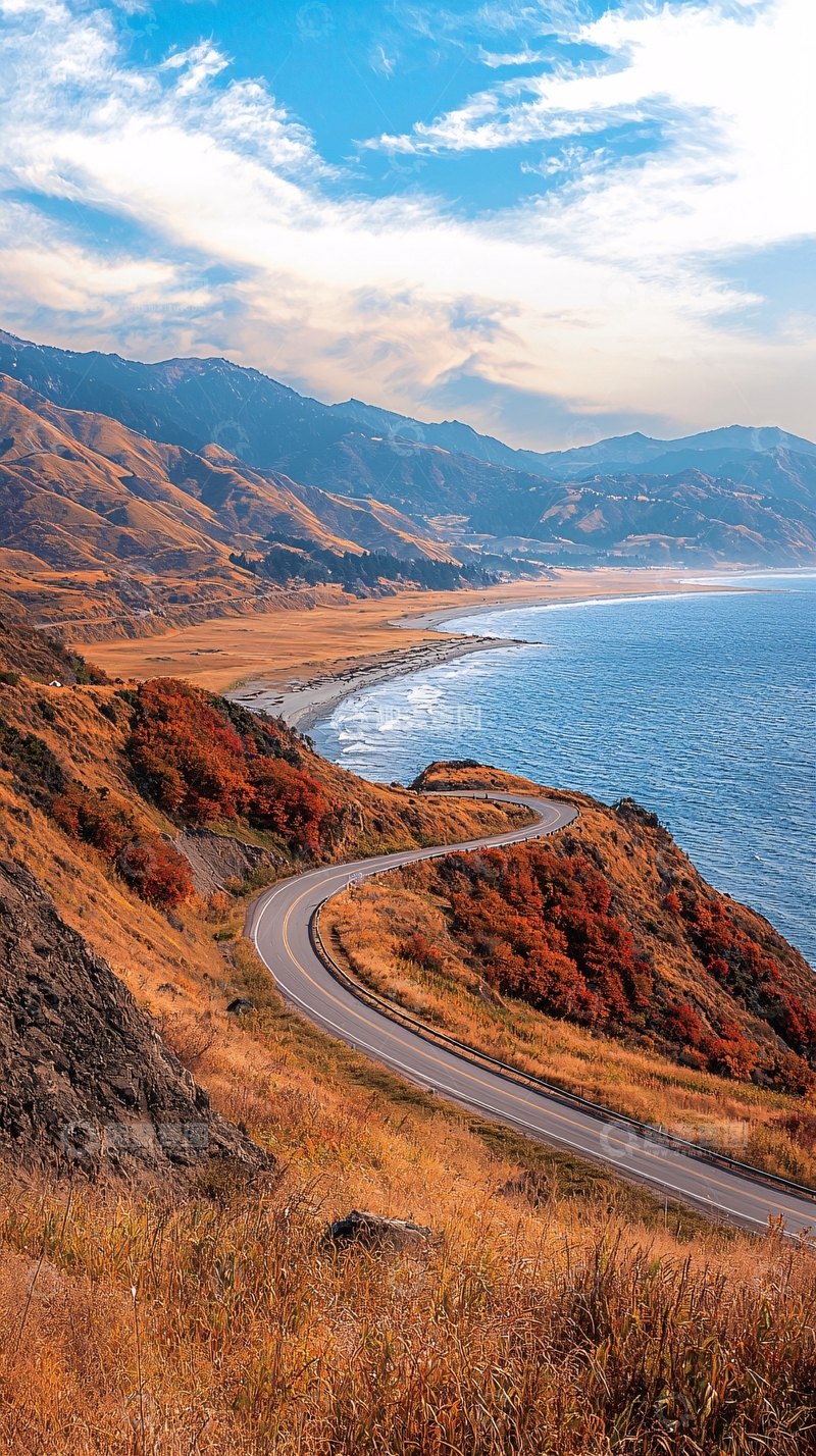 高清大图下载【趣麦麦图】蜿蜒海岸公路