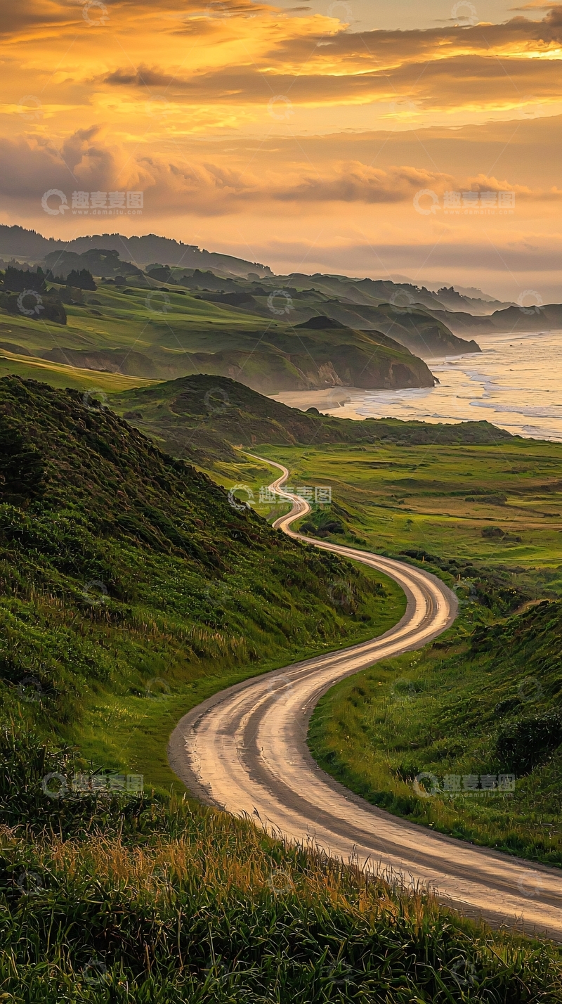 高清大图下载【趣麦麦图】蜿蜒的海岸公路