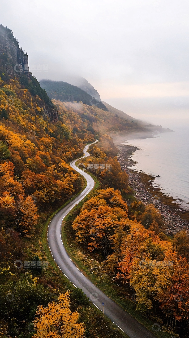 高清大图下载【趣麦麦图】蜿蜒的海岸公路