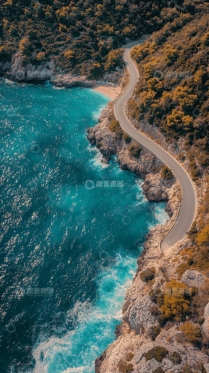 高清大图下载【趣麦麦图】蜿蜒海岸公路