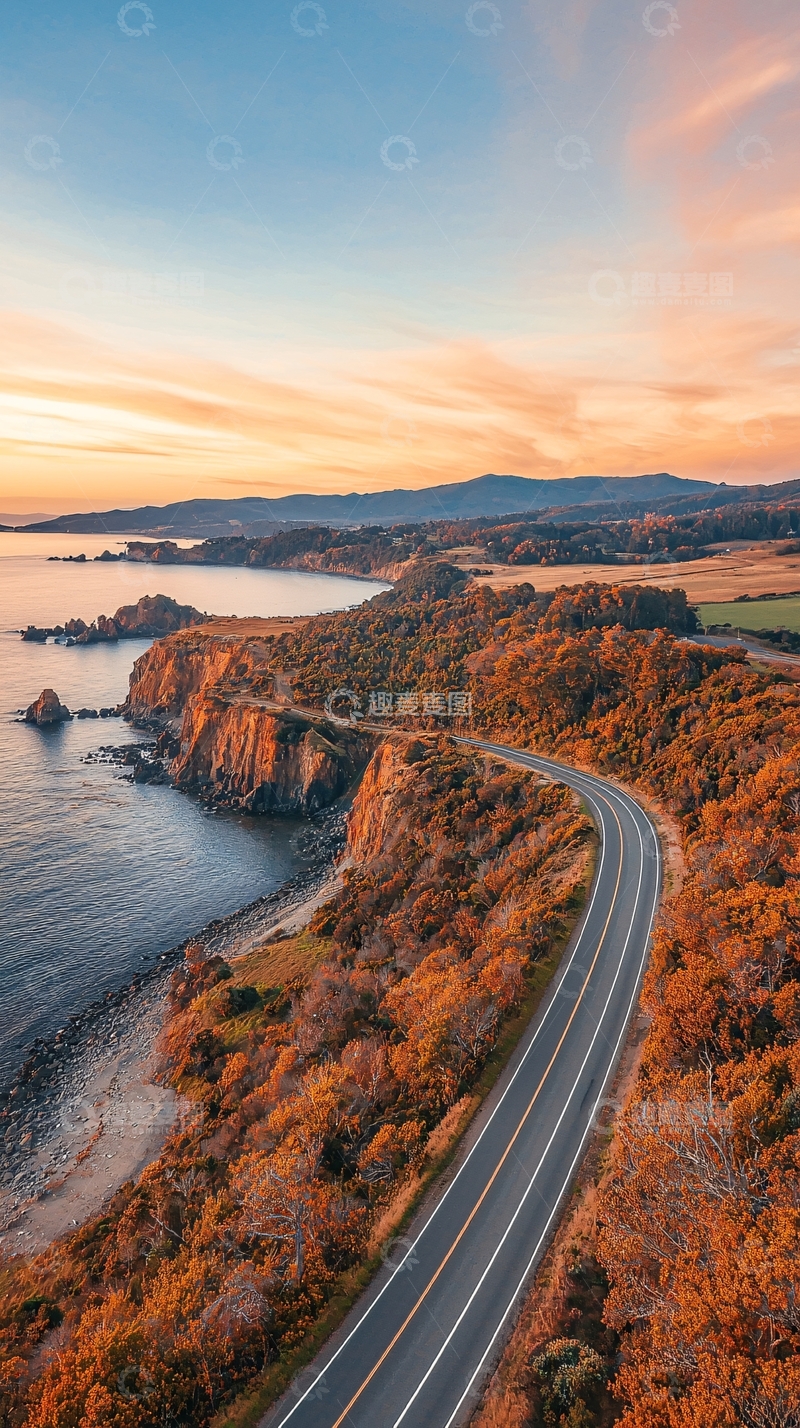 高清大图下载【趣麦麦图】蜿蜒海岸公路