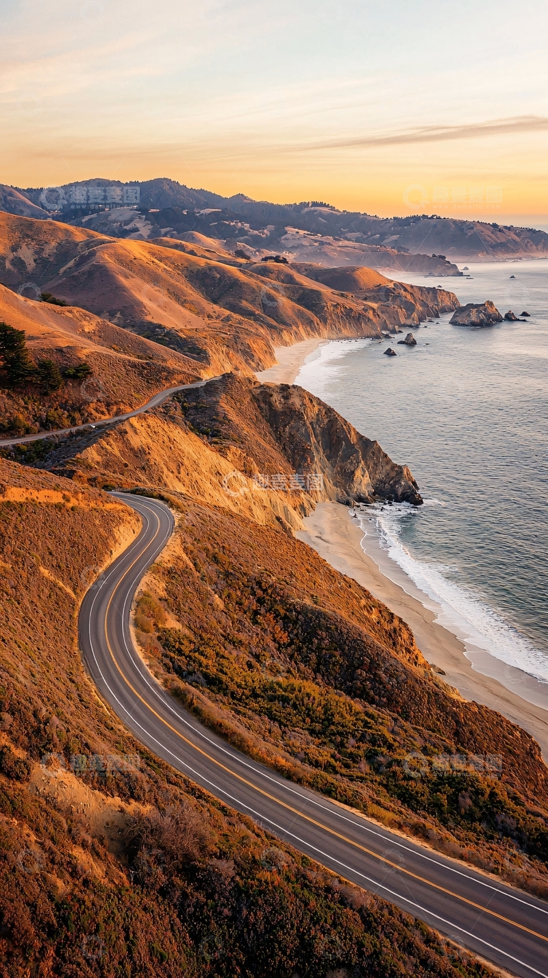 高清大图下载【趣麦麦图】海岸公路风景