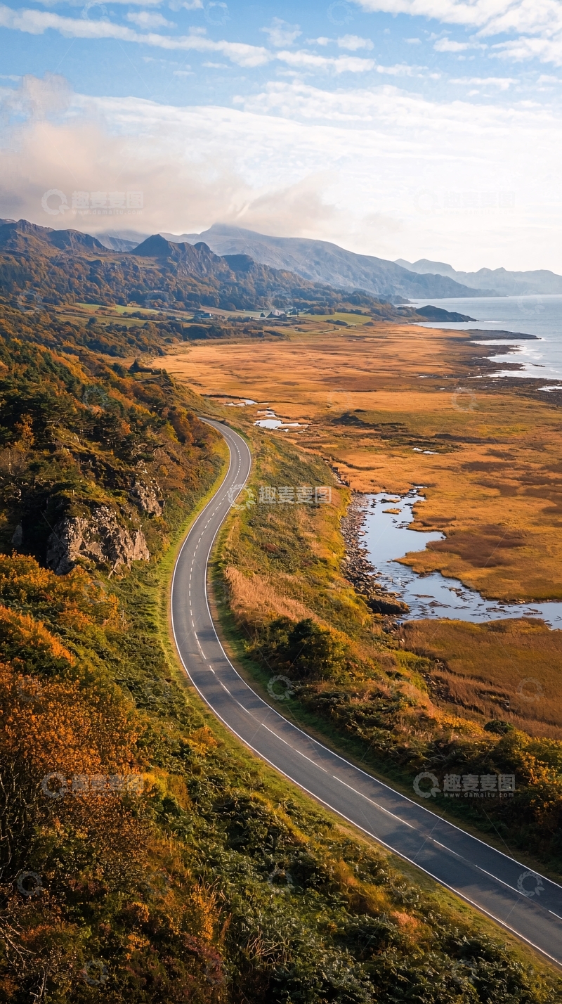 高清大图下载【趣麦麦图】蜿蜒海岸公路