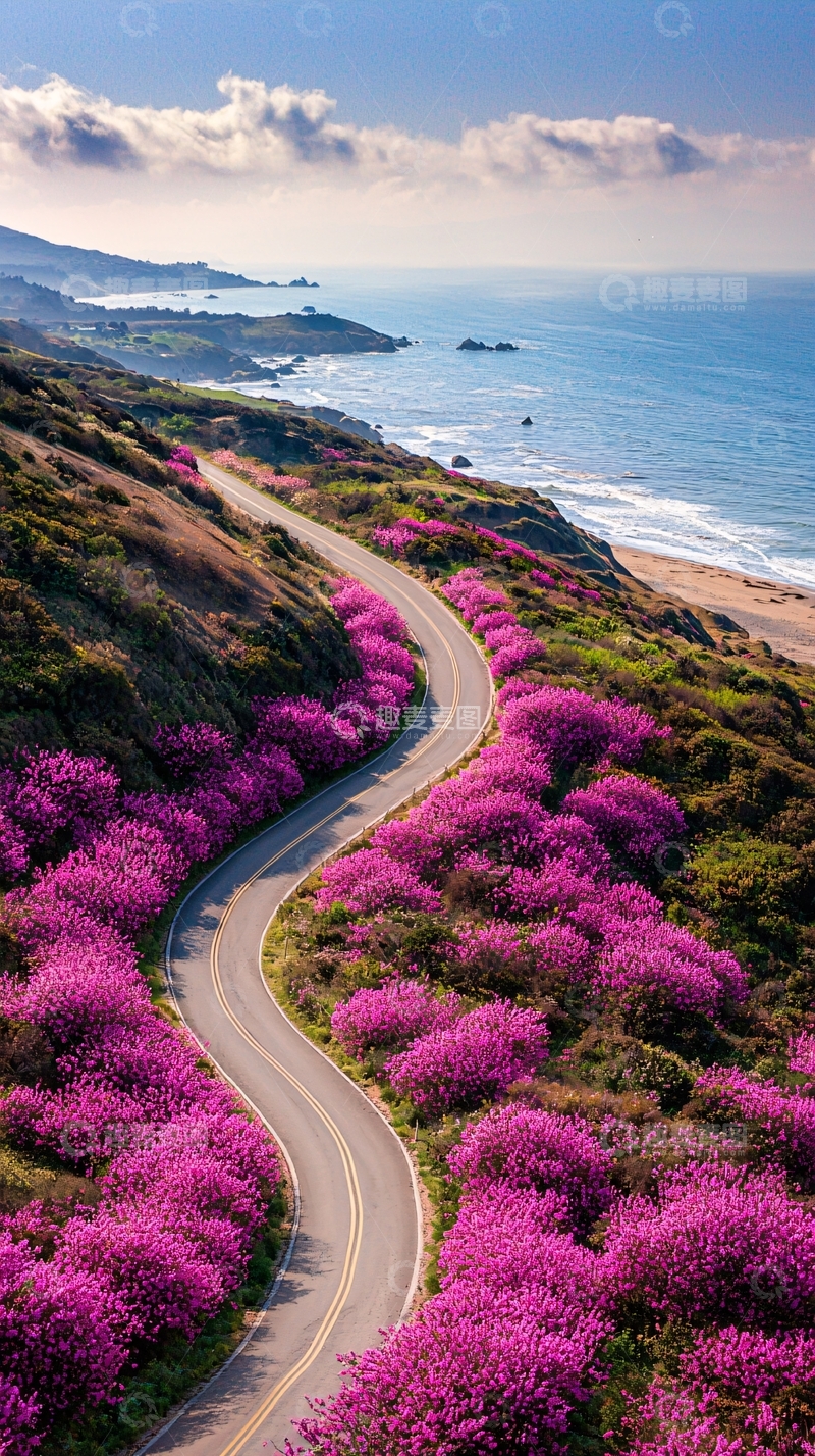 高清大图下载【趣麦麦图】蜿蜒公路高清图片