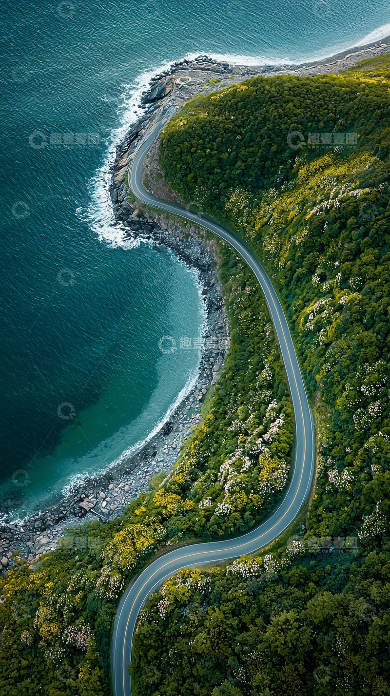 高清大图下载【趣麦麦图】蜿蜒海岸公路