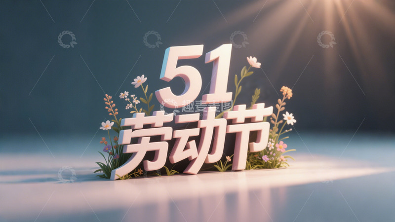 51劳动节艺术字4
