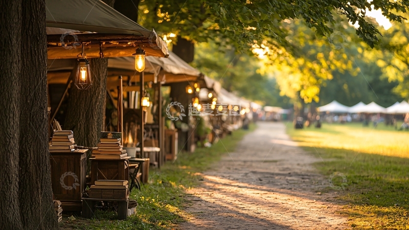 高清大图下载【趣麦麦图】户外集市小摊位