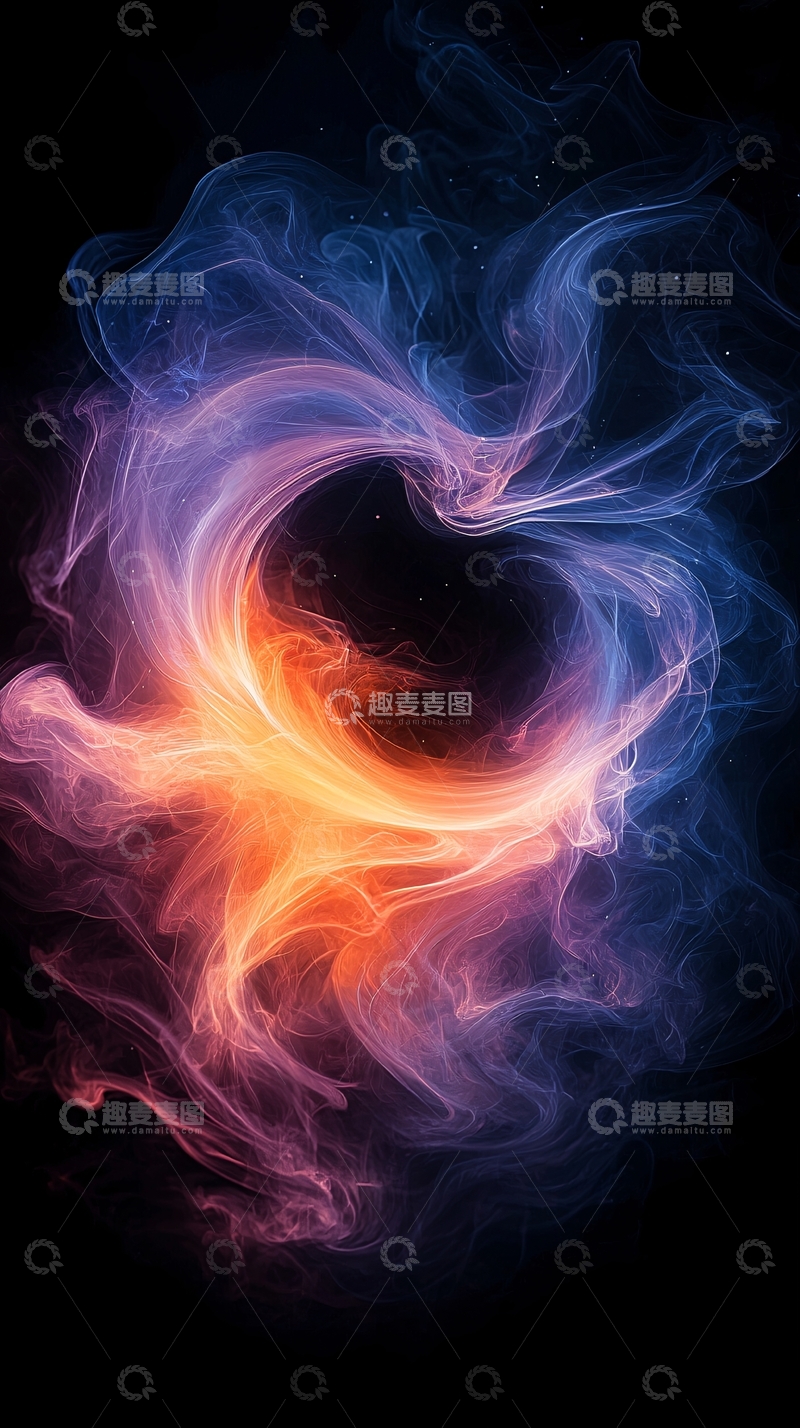 高清大图下载【趣麦麦图】心形烟雾高清图片