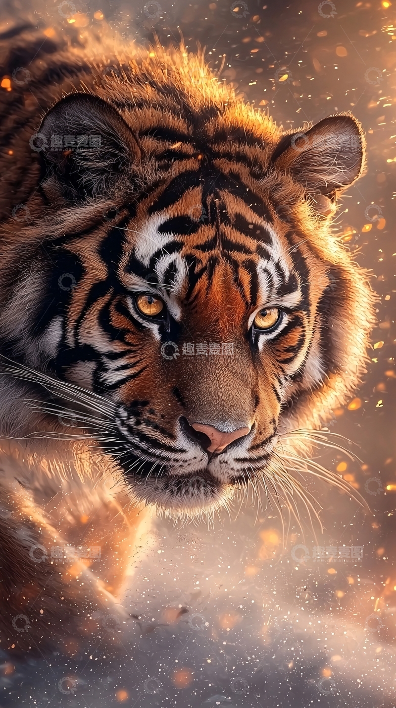 高清大图下载【趣麦麦图】老虎面部特写