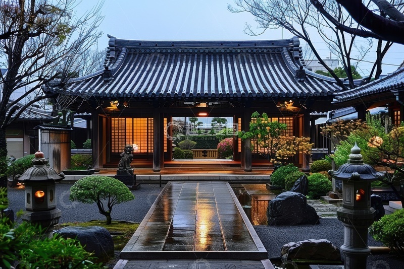 高清大图下载【趣麦麦图】瓦房凉亭建筑摄影