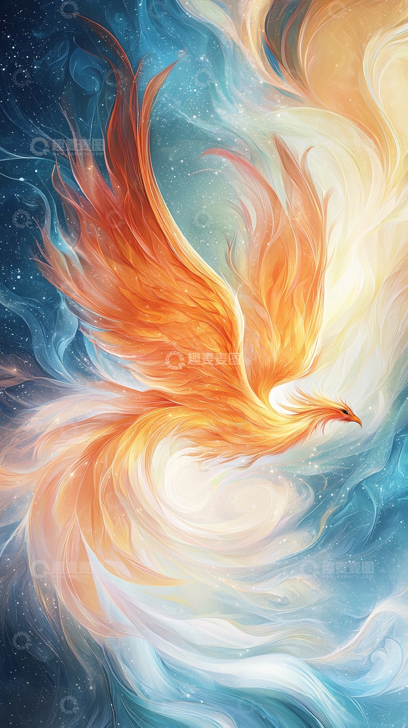 高清大图下载【趣麦麦图】火焰凤凰高清图片