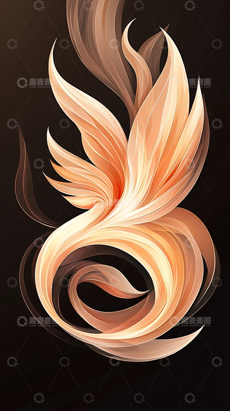 高清大图下载【趣麦麦图】抽象艺术花朵