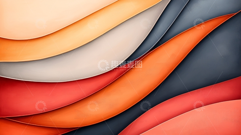 高清大图下载【趣麦麦图】彩色曲线叠加背景