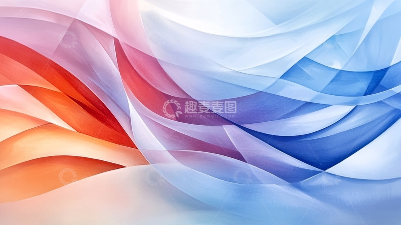 高清大图下载【趣麦麦图】抽象波浪渐变背景