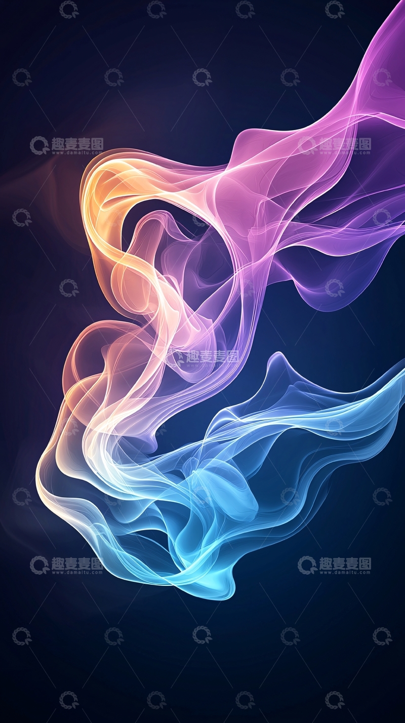 高清大图下载【趣麦麦图】抽象烟雾背景