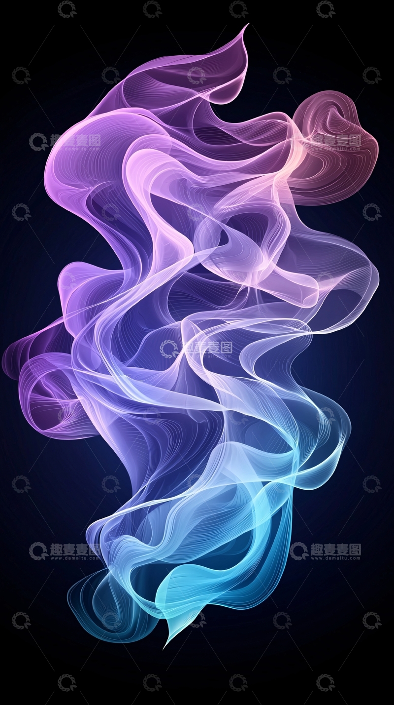 高清大图下载【趣麦麦图】渐变色烟雾状抽象背景
