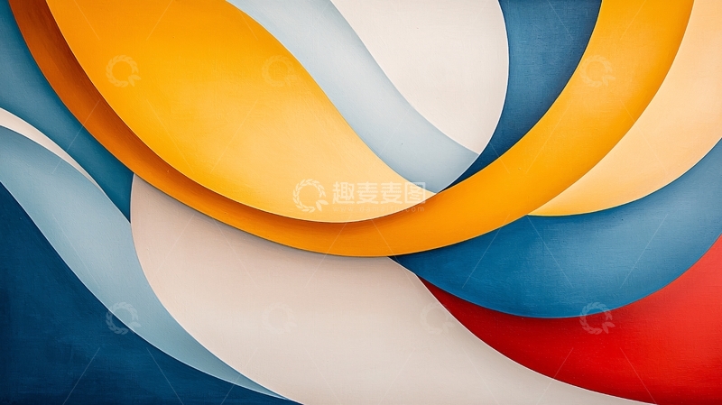高清大图下载【趣麦麦图】抽象曲线背景