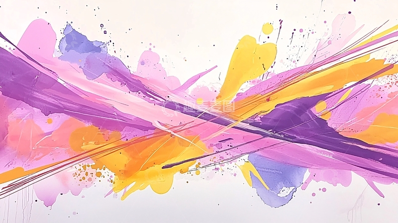 高清大图下载【趣麦麦图】抽象水彩画高清图片