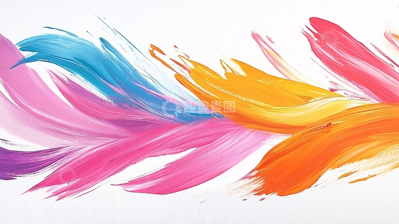 高清大图下载【趣麦麦图】彩色笔触交织的艺术
