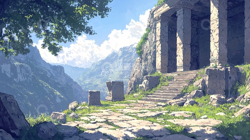 高清大图下载【趣麦麦图】古老遗迹高清图片