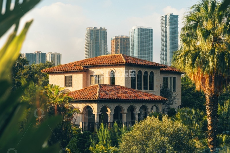 高清大图下载【趣麦麦图】树林里的独栋别墅