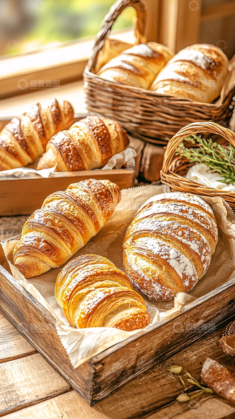 高清大图下载【趣麦麦图】新鲜出炉的面包